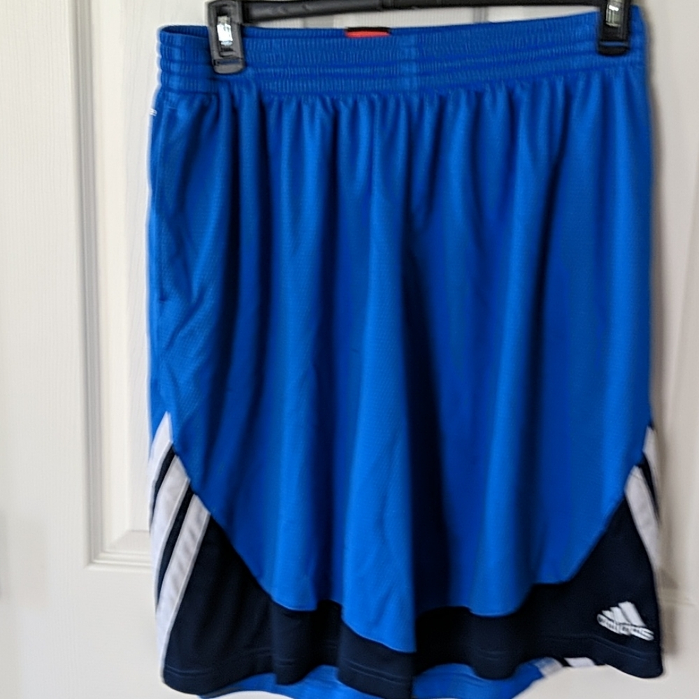 Adidas basketball blue shorts